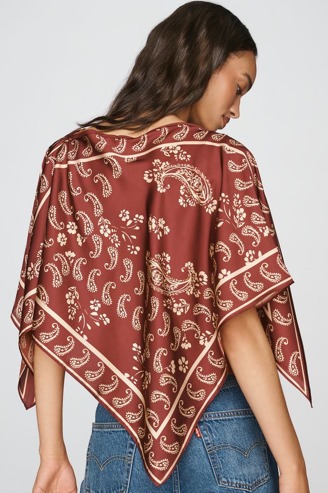 Poncho con Sciarpa Stampata By Anthropologie #1