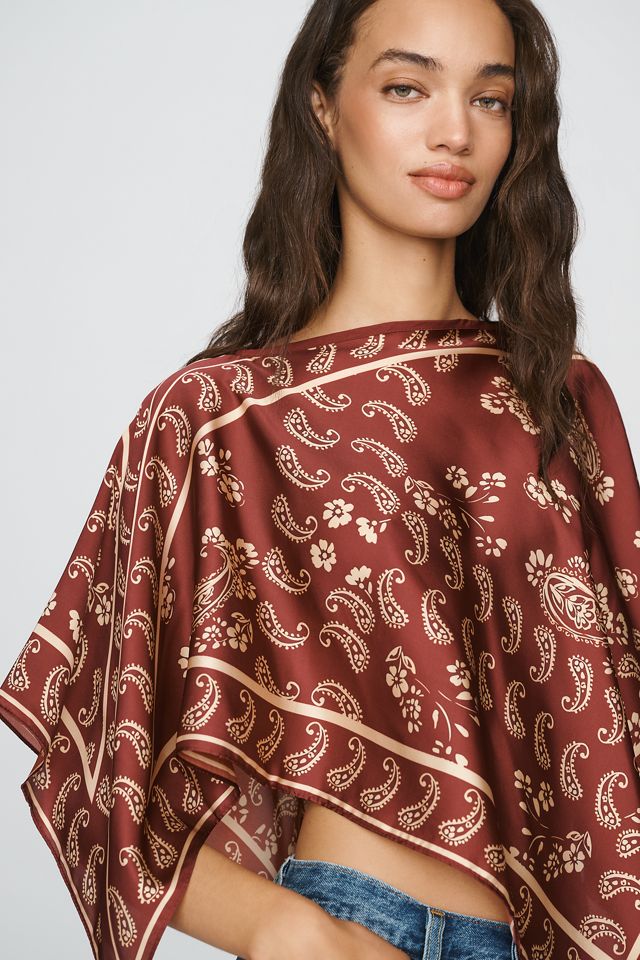 Poncho con Sciarpa Stampata By Anthropologie #2