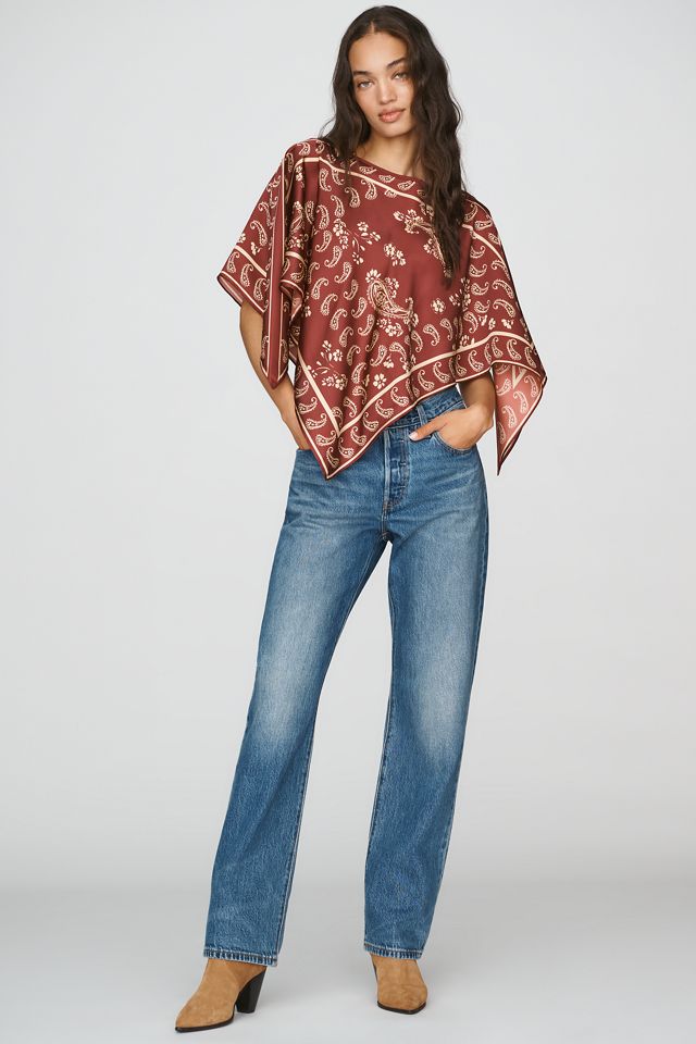 Poncho con Sciarpa Stampata By Anthropologie #3