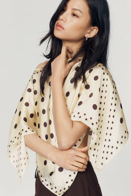 By Anthropologie Printed Scarf Poncho