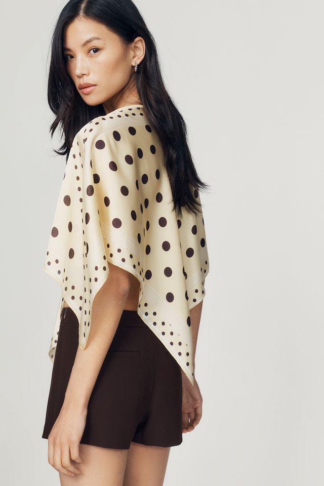 By Anthropologie Printed Scarf Poncho #1