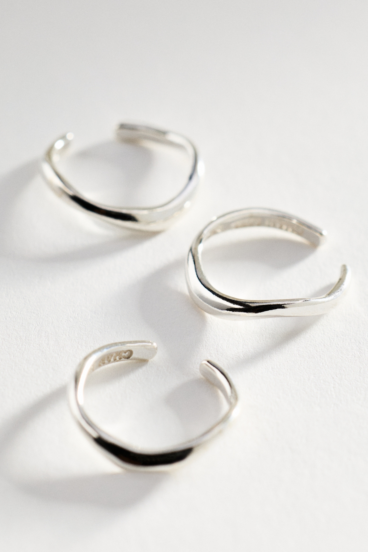 Chan Luu Ripple Toe Rings, Set of 3