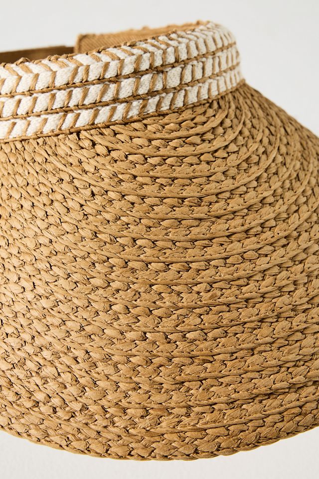 San Diego Hat Co. Poppy Braided Visor #2