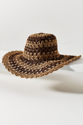 【在庫一掃セール】カシュガイ ギャッベ ウール100% 145×101cm San Diego Hat Co. Julep Crochet Hat | Anthropologie
