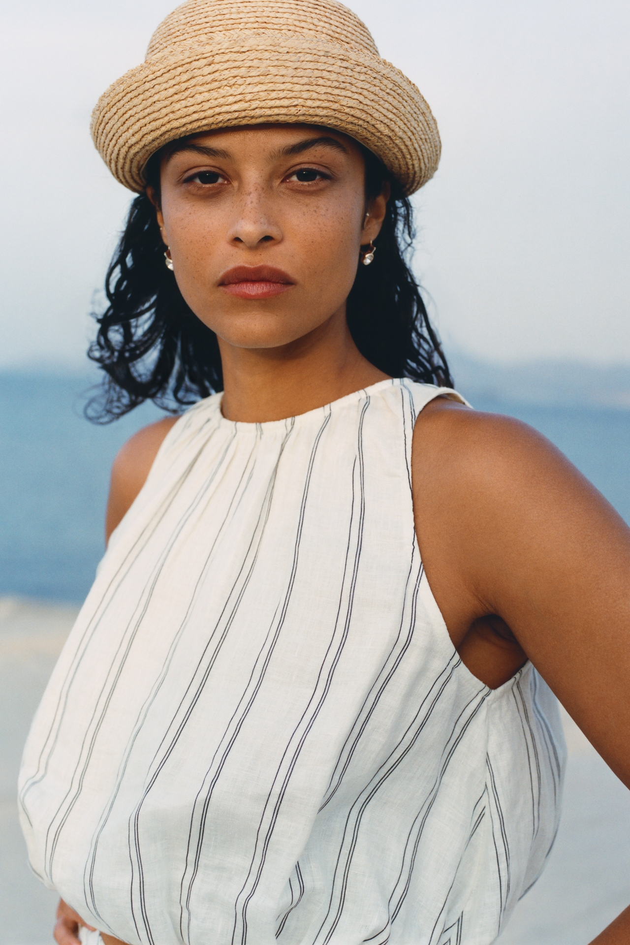 Wyeth Straw Pillbox Hat