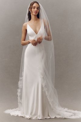 BHLDN Satin Strapless Maxi Dress | Anthropologie