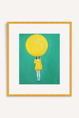 Nothing Is Happier Than A Yellow Balloon Wall Art