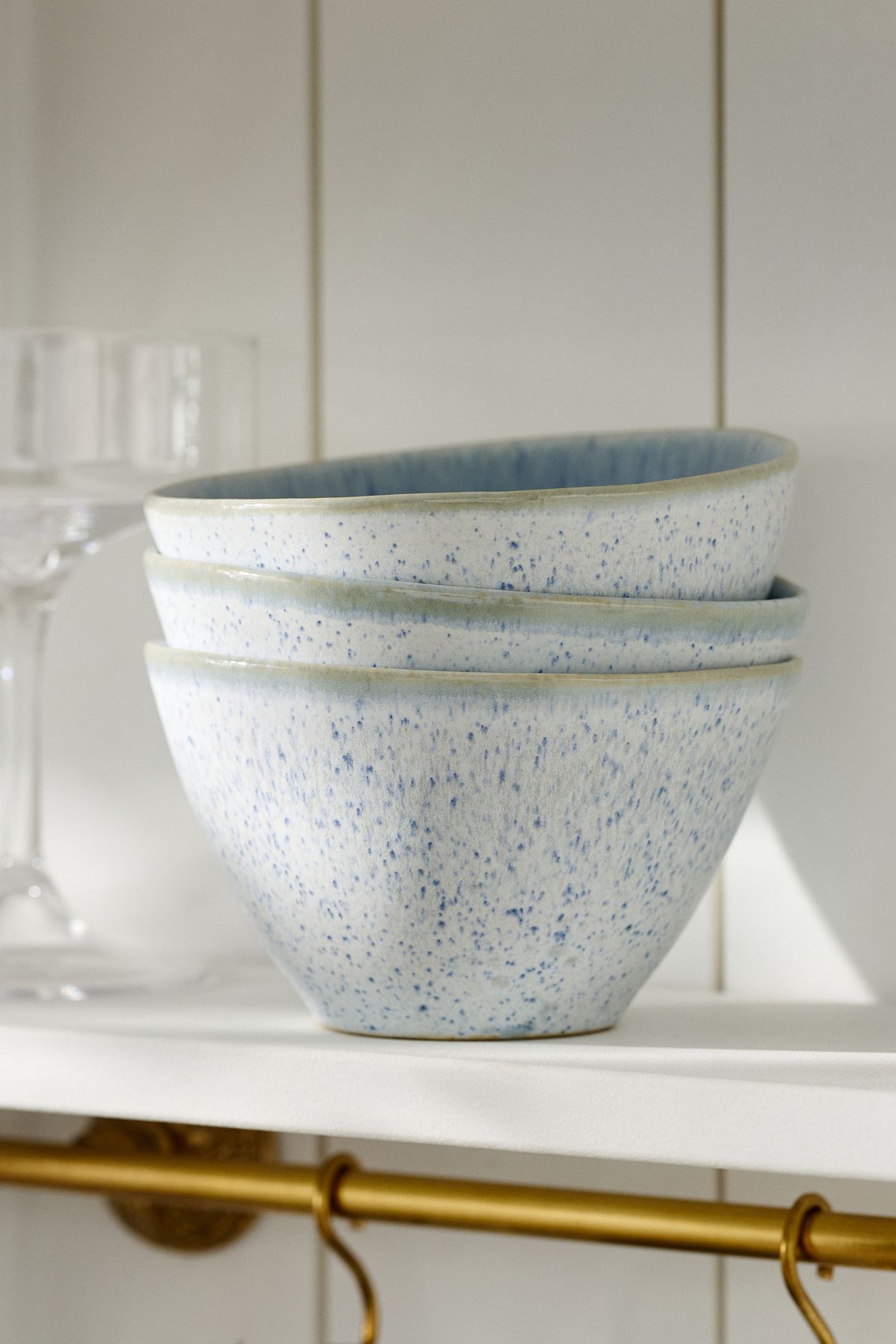 Jasper Portuguese Reactive Stoneware Cereal Bowls, Set of 4 - Turquoise, Set Of 4