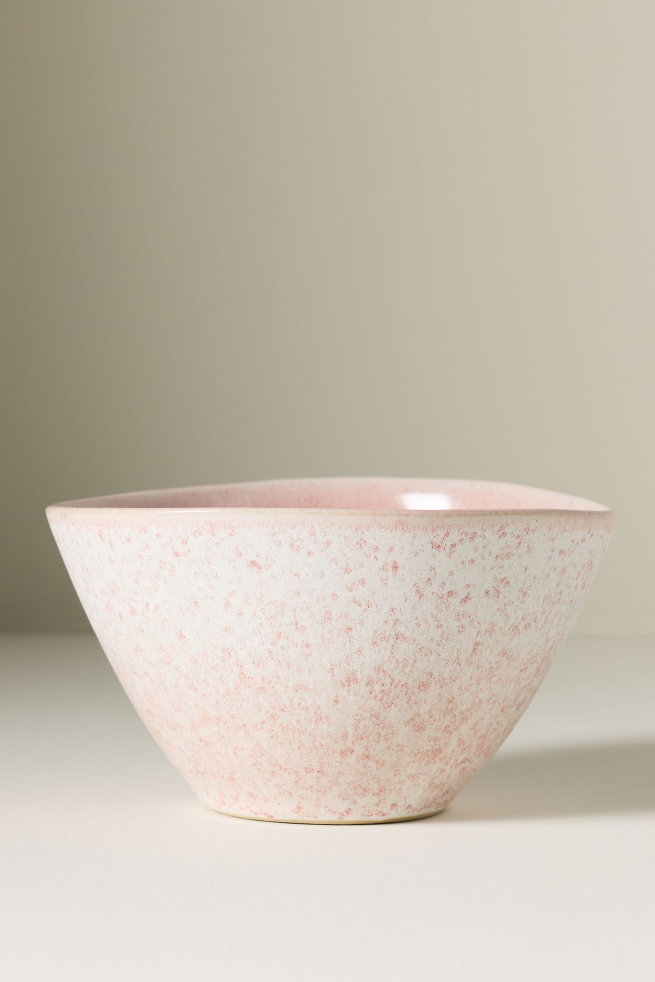 Jasper Portuguese Reactive Stoneware Cereal Bowls, Set of 4 - Mauve pink, Set Of 4