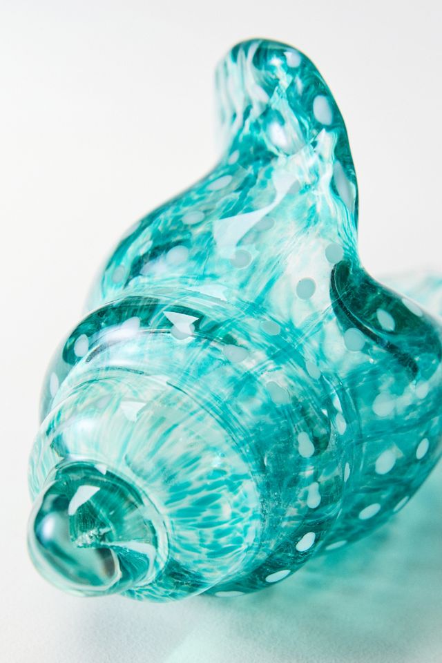 Objeto de Vidrio Concha Azul #1