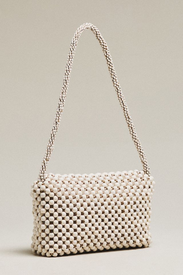 The Fiona Wood Beaded Shoulder Bag #1