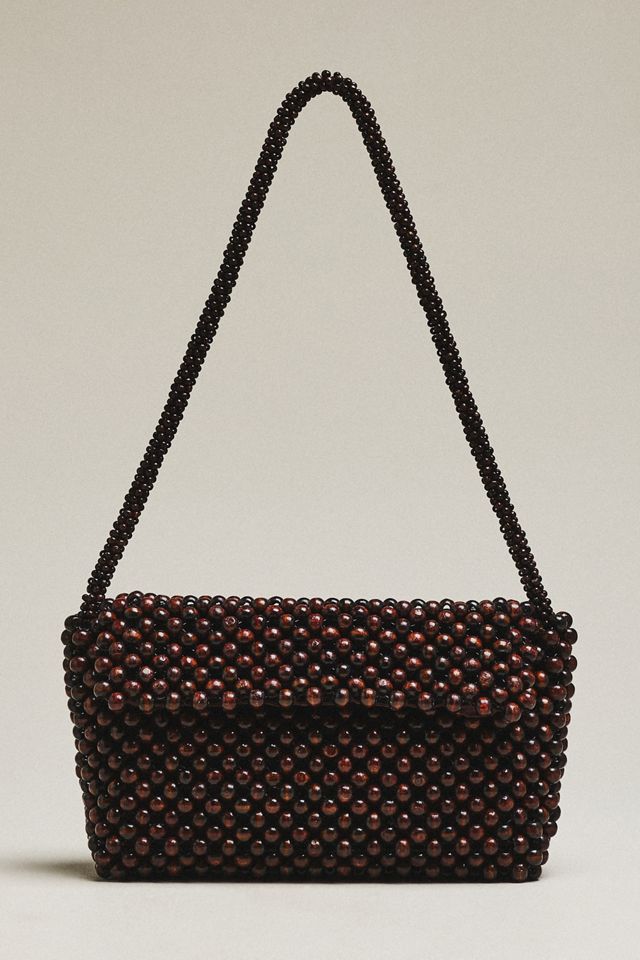 The Fiona Wood Beaded Shoulder Bag #1