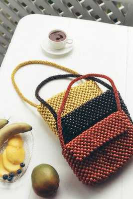 Fiona Wood Beaded Shoulder Bag