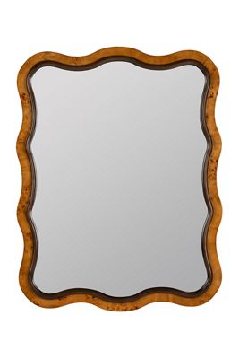 Park and Oak x Cooper Classics Arabella Wavy Wood Wall Mirror