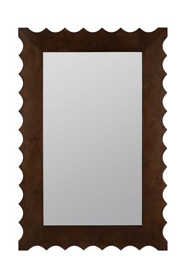 Burt Scalloped Wood Wall Mirror