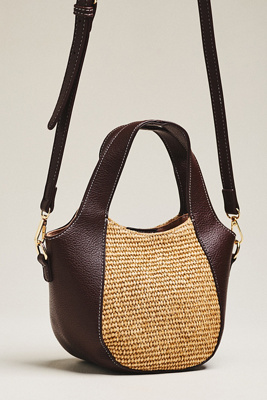 The Sonia Mini Slouchy Tote Bag: Raffia Edition
