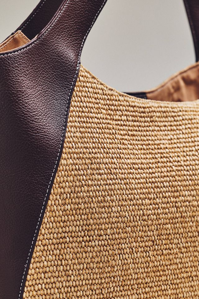 Sonia Medium Slouchy Tote Bag: Raffia Edition #2