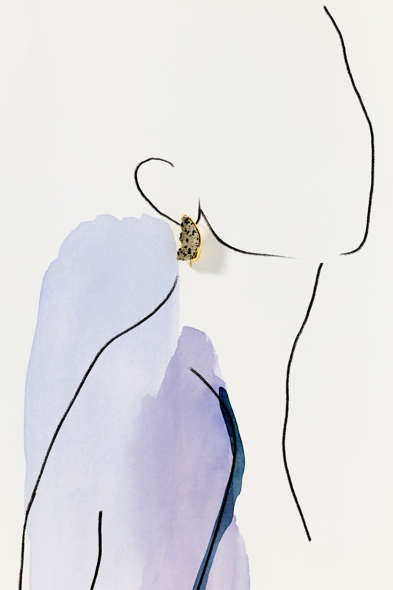 Chan Luu Jasper Butterfly Drop Earrings