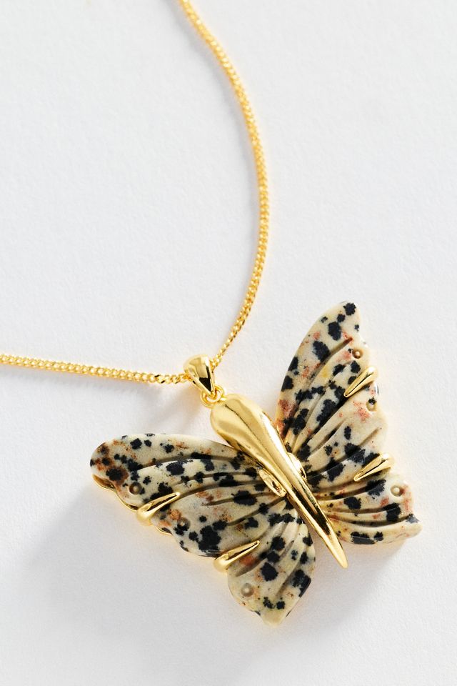 Chan Luu Jasper Butterfly Pendant Necklace #1