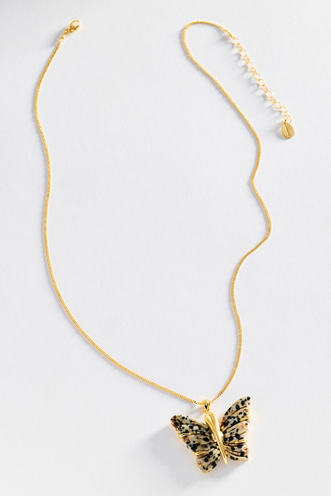 Chan Luu Jasper Butterfly Pendant Necklace