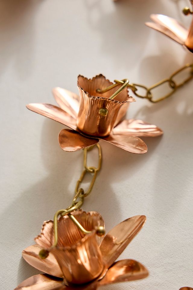 Daffodil Copper Rain Chain #6
