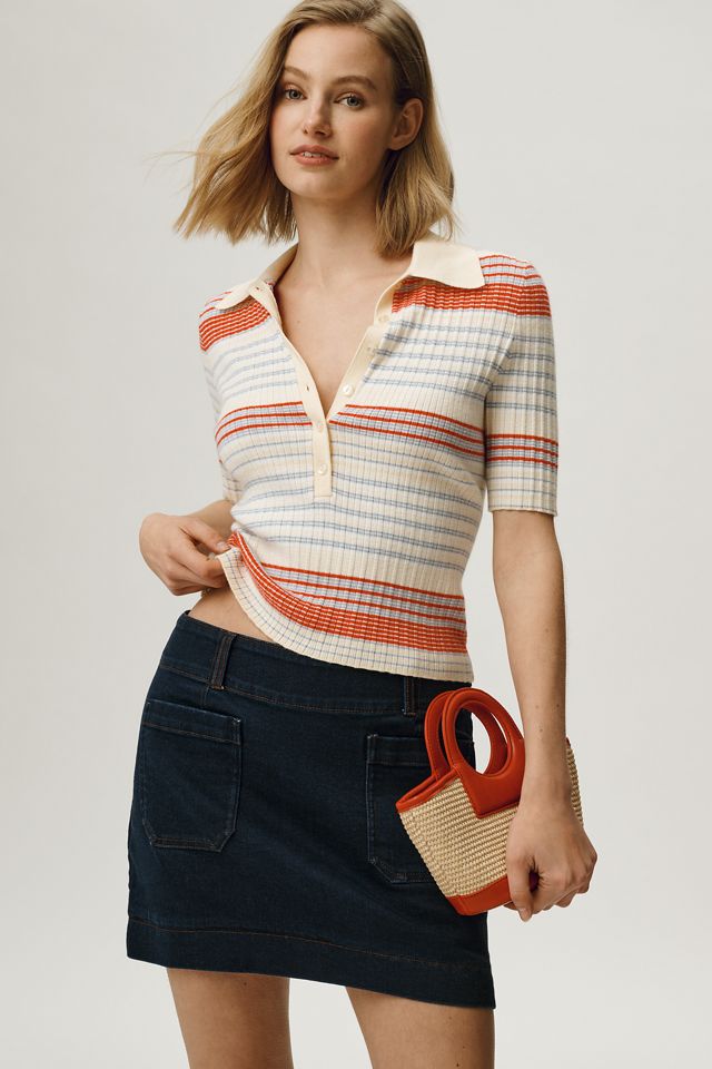 Melie Bianco Carson Raffia Handbag #1