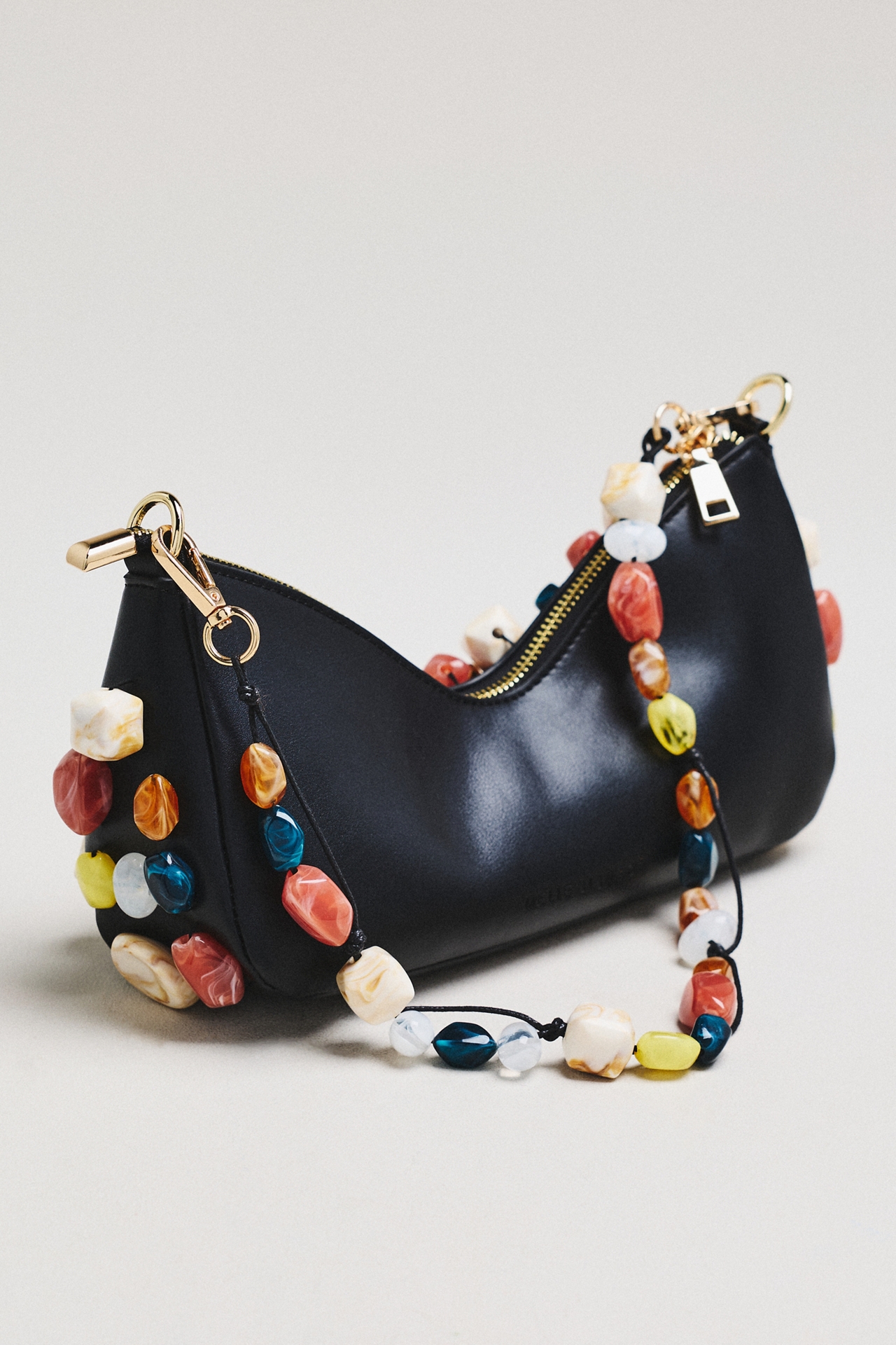 Melie Bianco Rhodes Stone Shoulder Bag