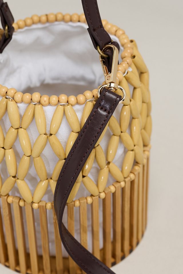 Melie Bianco Naomi Beaded Bucket Bag | Anthropologie