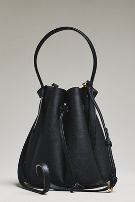 Laguna Cinched Vegan Leather Bucket Bag