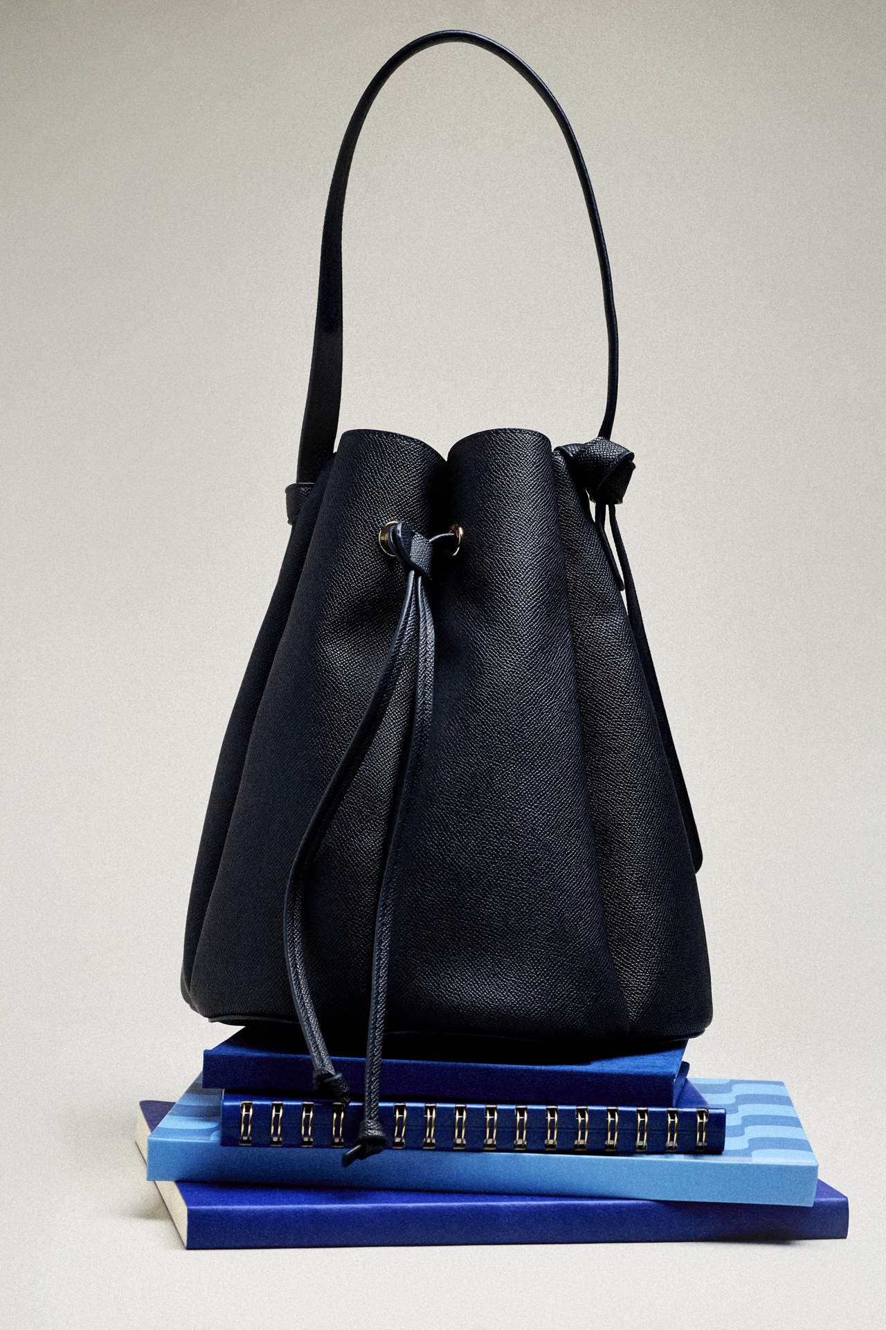 Laguna Cinched Vegan Leather Bucket Bag