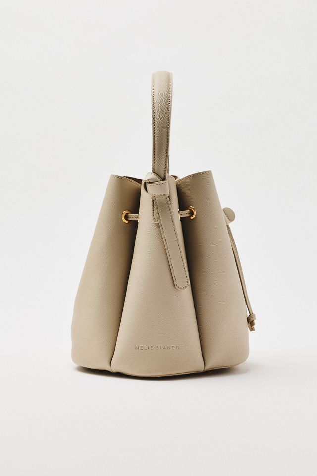 Laguna Cinched Vegan Leather Bucket Bag #1