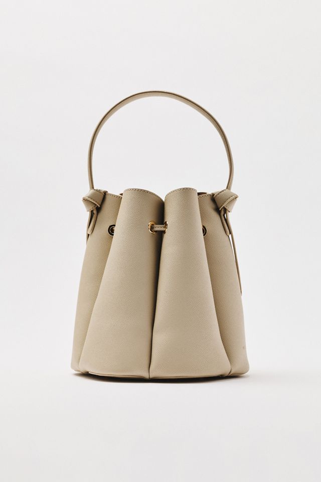 Laguna Cinched Vegan Leather Bucket Bag #2