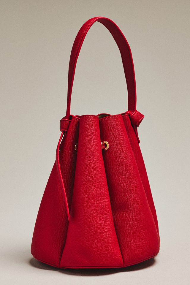 Laguna Cinched Vegan Leather Bucket Bag #2