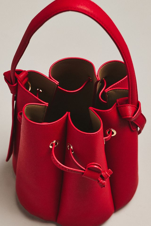 Laguna Cinched Vegan Leather Bucket Bag #3