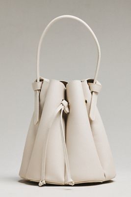 Laguna Cinched Vegan Leather Bucket Bag