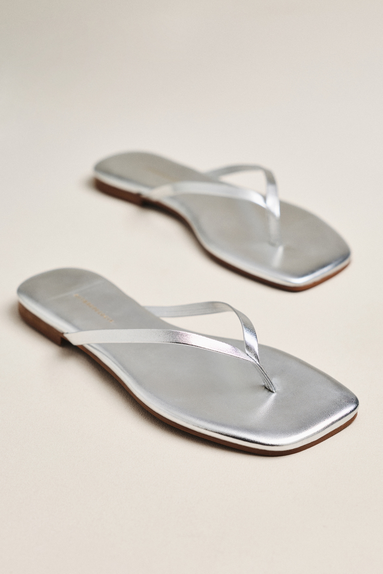 By Anthropologie Square-Toe Flip-Flops