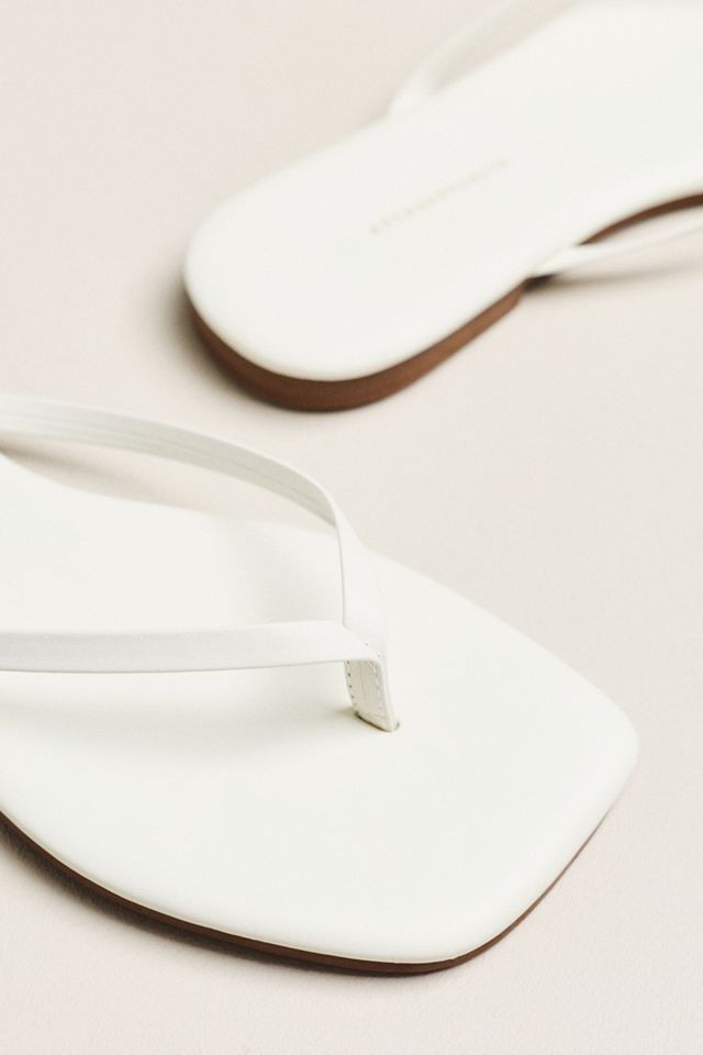 By Anthropologie Square-Toe Flip-Flops #3