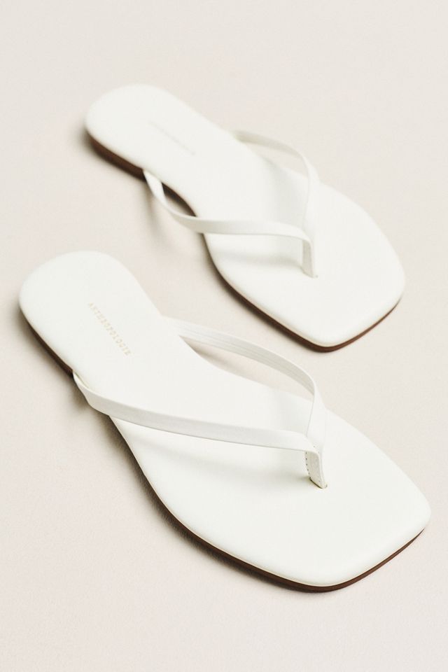 By Anthropologie Square-Toe Flip-Flops #1