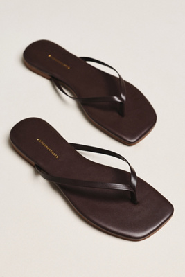 By Anthropologie Square-Toe Thongs #1