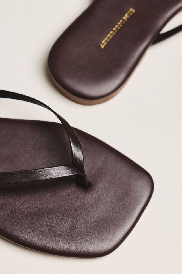 By Anthropologie Square-Toe Flip-Flops #4