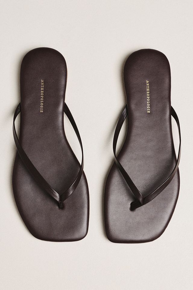 By Anthropologie Square-Toe Thongs