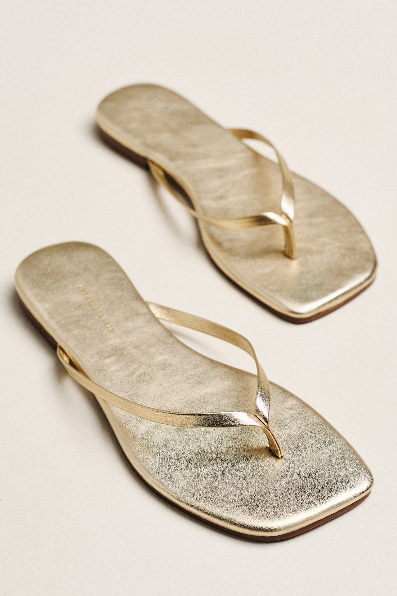 By Anthropologie Square-Toe Flip-Flops