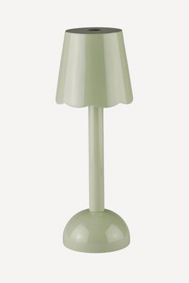 Addison Ross Scallop LED Laquered Cordless Rechargeable Table Lamp
