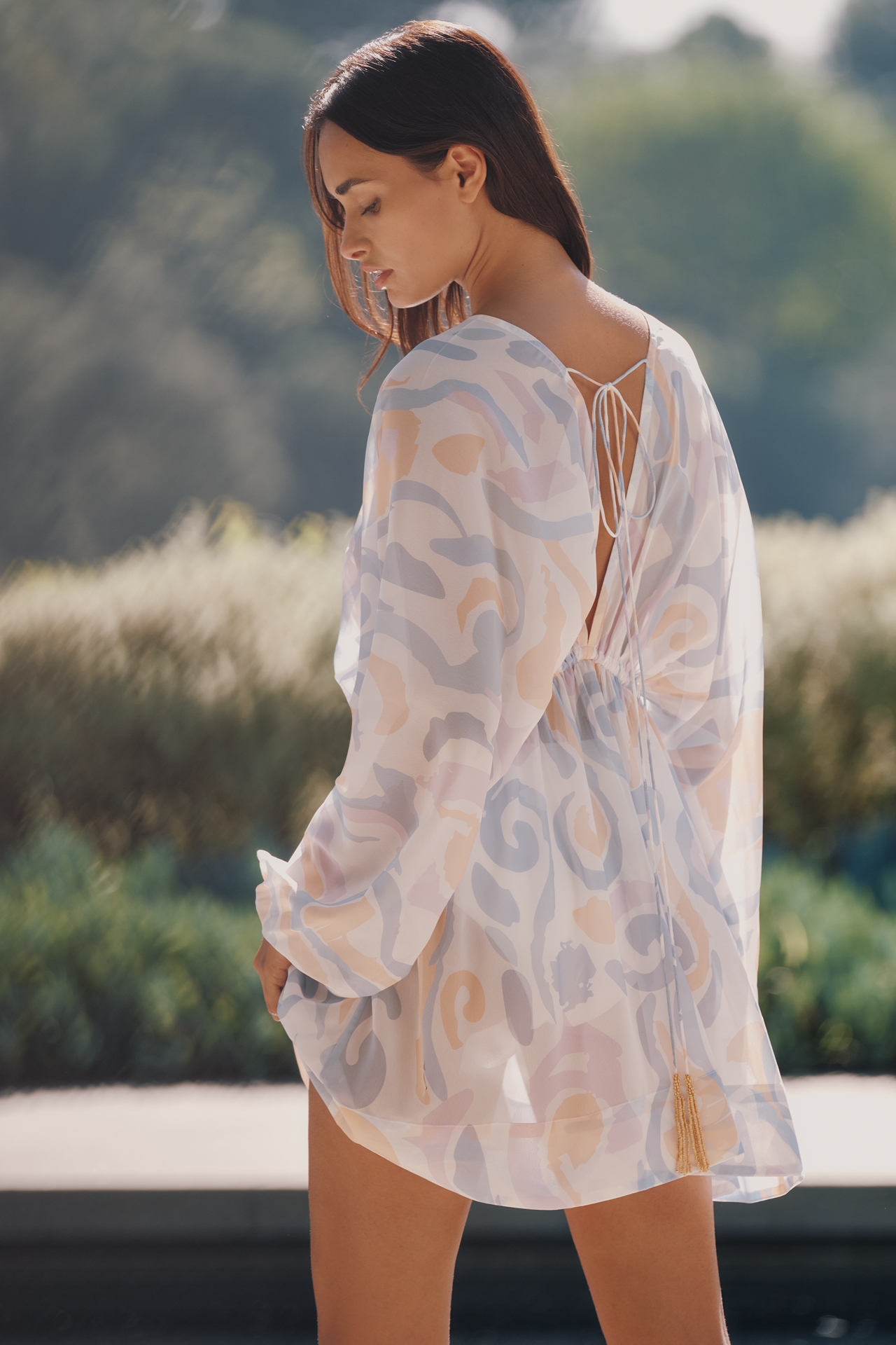 Celandine Printed Drawstring Getaway Kaftan