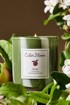Papier x Anthropologie Fruity Cider Bloom Glass Candle
