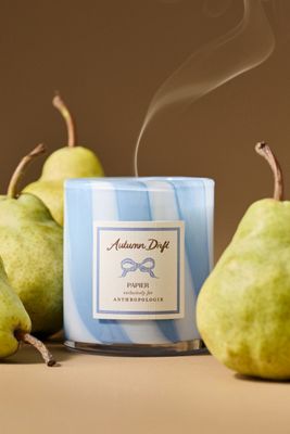 Papier x Anthropologie Woody Autumn Drift Glass Candle