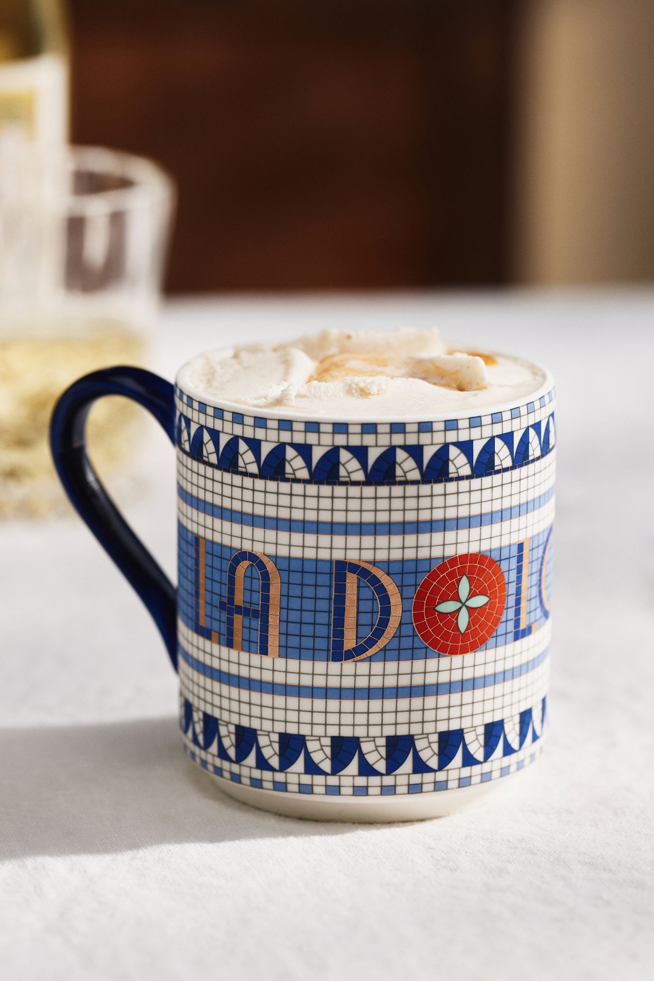 The Bistro Tile Stoneware Mug: Italia Edition - Tomato, One Size