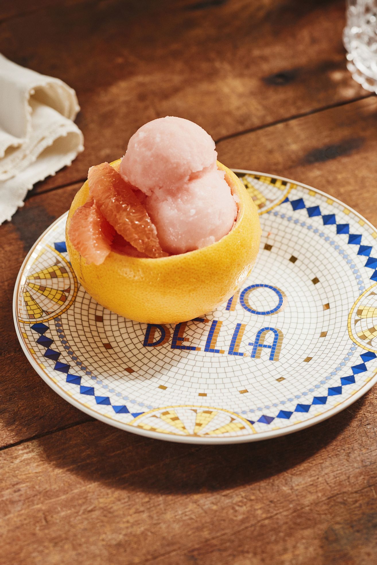 Bistro Tile Stoneware Dessert Plate: Italia Edition - Lemon, One Size