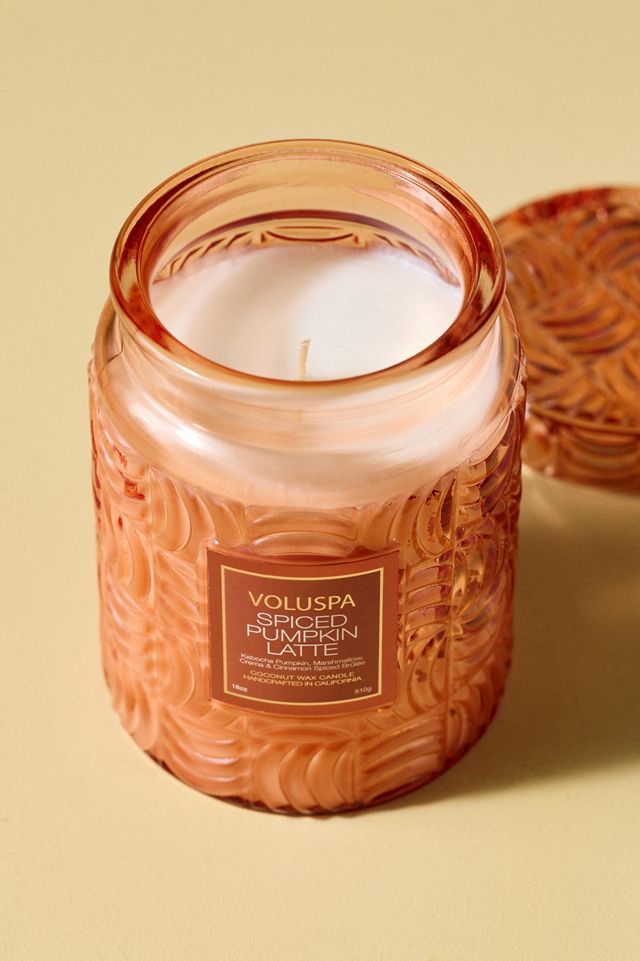 Voluspa Spiced Pumpkin Latte Glass Candle #3