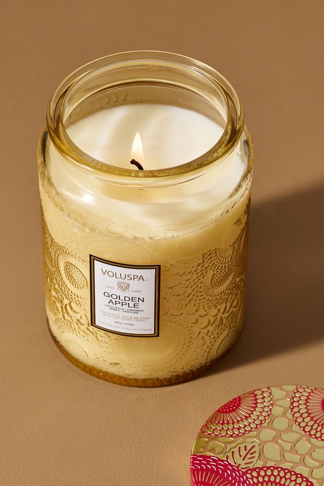 Voluspa Japonica Fruity Golden Apple Glass Candle #1